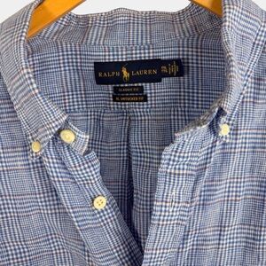 Ralph Lauren Blue Plaid Casual Shirt